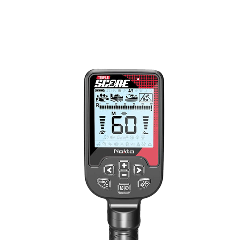 Nokta Score 3 Wasserdichter Multifrequenz Metalldetektor inkl. 2 Suchspulen