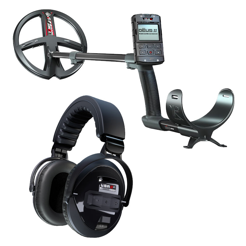 XP Deus 2 22 FMF RC WSA II XL Multifrequenz Metalldetektor mit GRATIS MI6 Pinpointer und 240 Rucksack