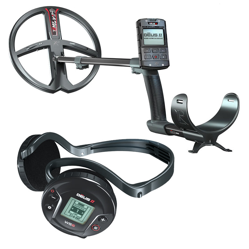 XP Deus 2 28 FMF RC WS6 Multifrequenz Metalldetektor mit GRATIS MI6 Pinpointer und 240 Rucksack