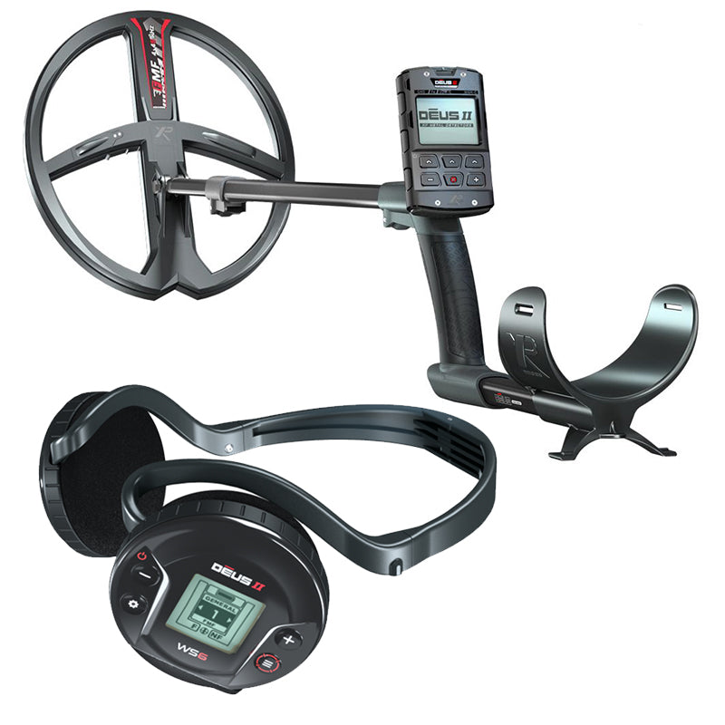 XP Deus 2 34 FMF RC WS6 Multifrequenz Metalldetektor mit GRATIS MI6 Pinpointer und 240 Rucksack