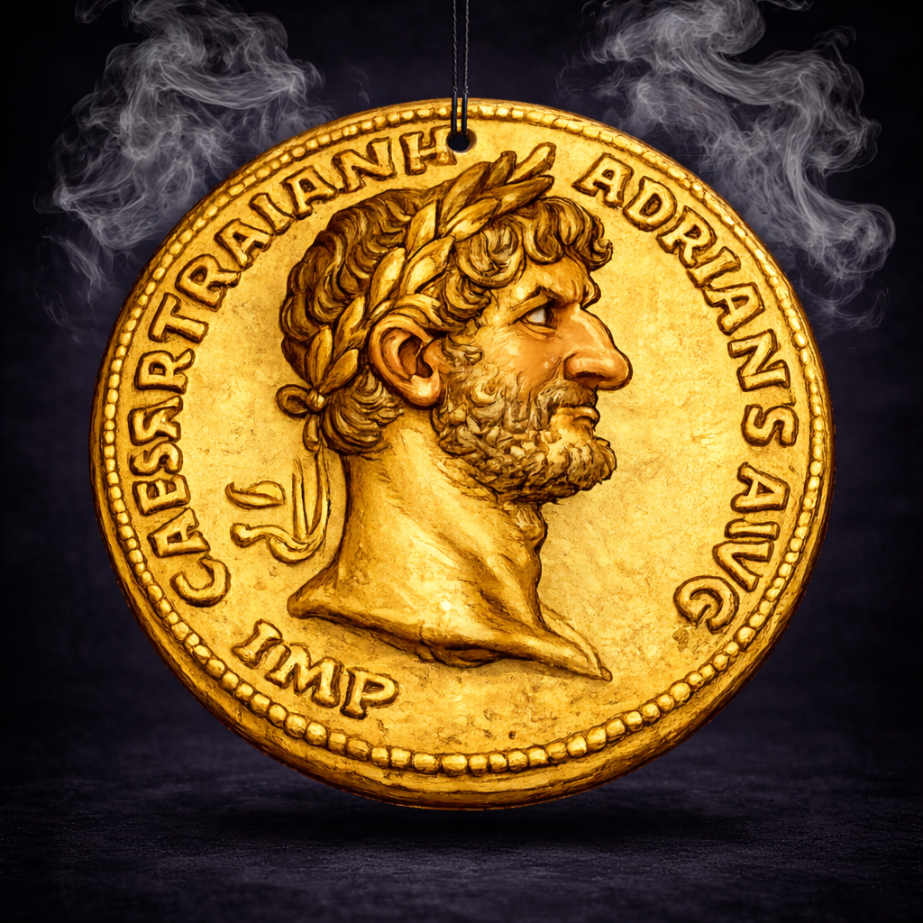 Duftbaum Römische Goldmünze Hadrian